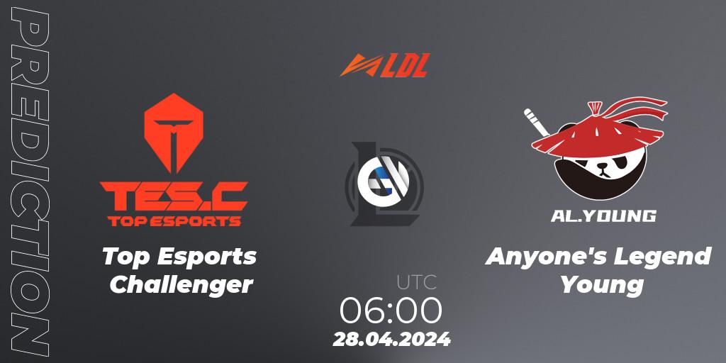 Top Esports Challenger - Anyone's Legend Young: прогноз. 28.04.24, LoL, LDL 2024 - Stage 2