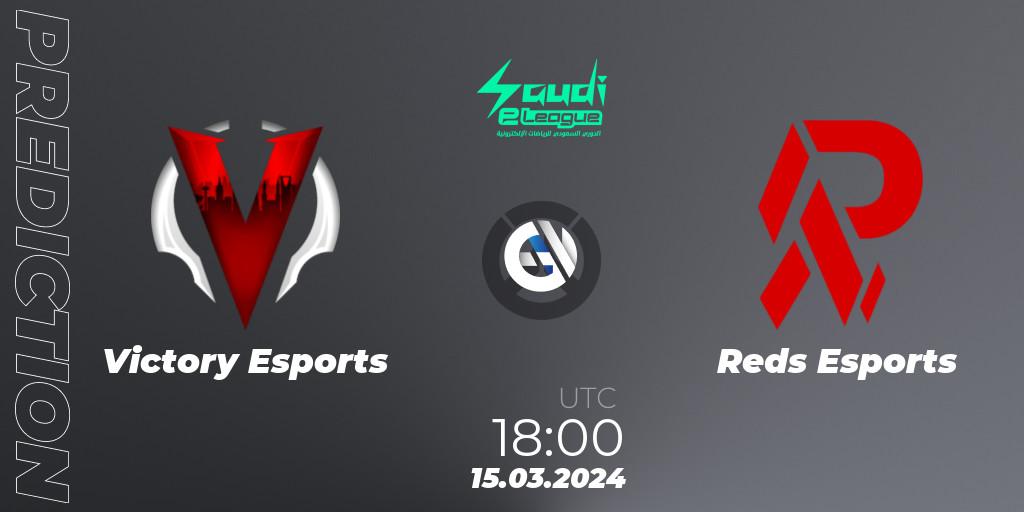 Victory Esports - Reds Esports: прогноз. 15.03.2024 at 18:30, Overwatch, Saudi eLeague 2024 - Major 1 / Phase 2
