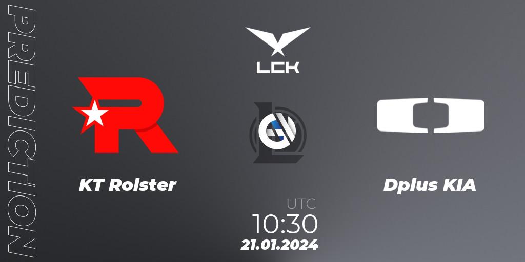 KT Rolster - Dplus KIA: прогноз. 21.01.24, LoL, LCK Spring 2024 - Group Stage