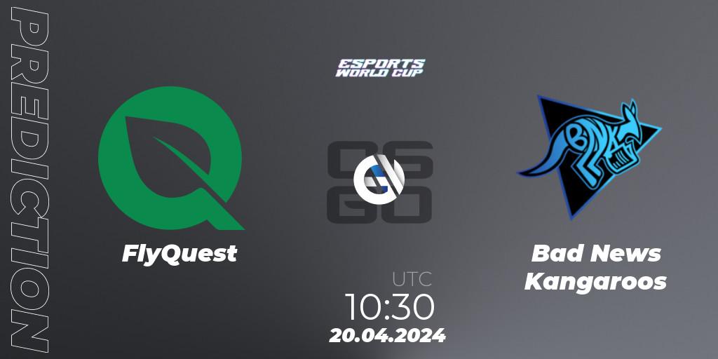 FlyQuest - Bad News Kangaroos: прогноз. 20.04.2024 at 10:30, Counter-Strike (CS2), Esports World Cup 2024: Oceanic Closed Qualifier