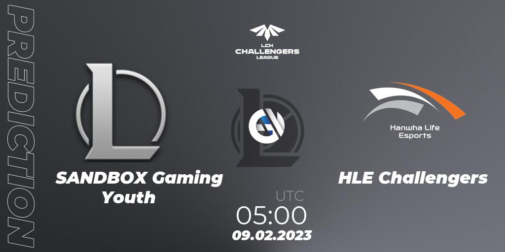 SANDBOX Gaming Youth - HLE Challengers: прогноз. 09.02.23, LoL, LCK Challengers League 2023 Spring