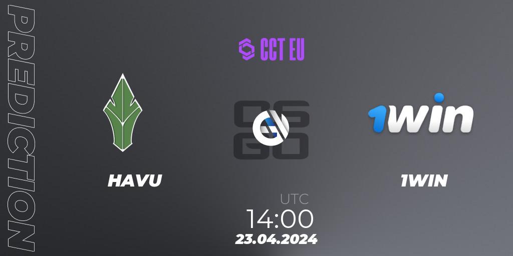 HAVU - 1WIN: прогноз. 23.04.2024 at 14:00, Counter-Strike (CS2), CCT Season 2 Europe Series 1