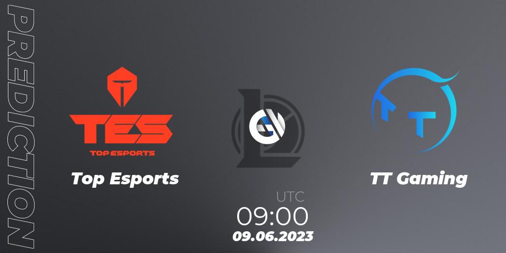 Top Esports - TT Gaming: прогноз. 09.06.23, LoL, LPL Summer 2023 Regular Season