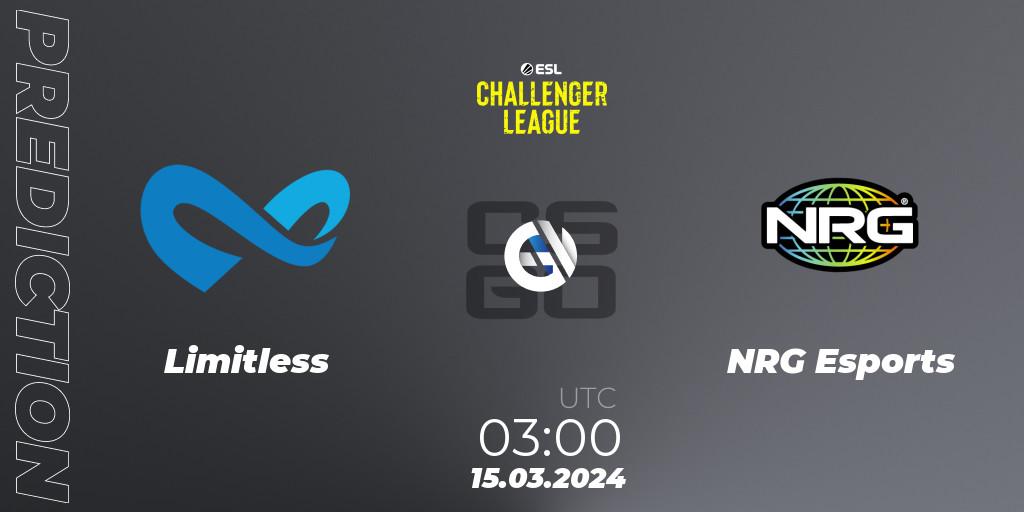 Limitless - NRG Esports: прогноз. 15.03.24, CS2 (CS:GO), ESL Challenger League Season 47: North America