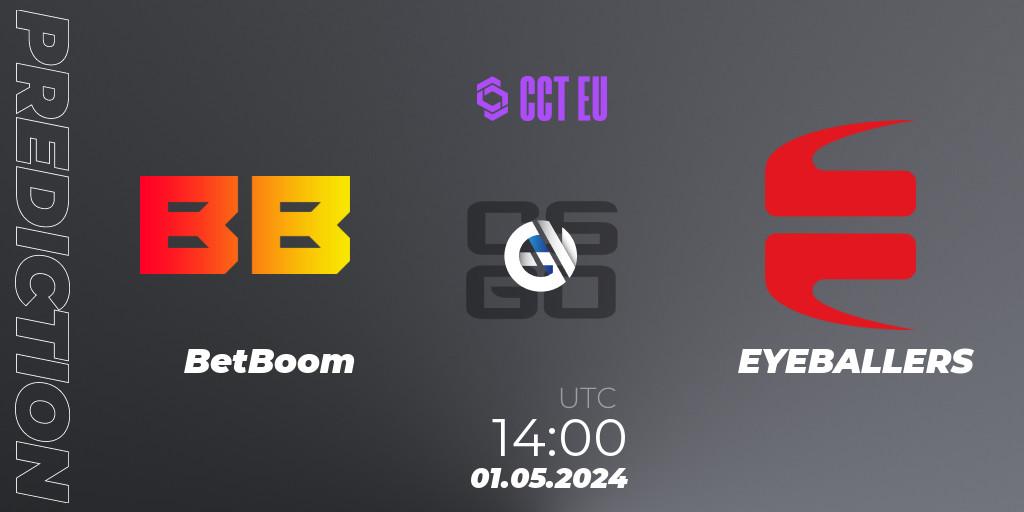 BetBoom - EYEBALLERS: прогноз. 01.05.2024 at 14:00, Counter-Strike (CS2), CCT Season 2 Europe Series 1