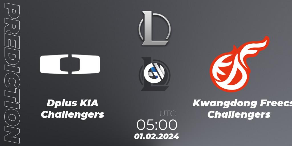 Dplus KIA Challengers - Kwangdong Freecs Challengers: прогноз. 01.02.24, LoL, LCK Challengers League 2024 Spring - Group Stage