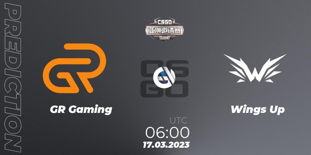 GR Gaming - Wings Up: прогноз. 17.03.23, CS2 (CS:GO), Baidu Cup Invitational #2