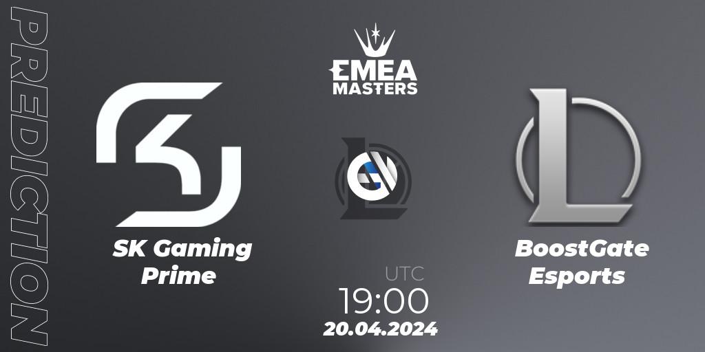 SK Gaming Prime - BoostGate Esports: прогноз. 20.04.2024 at 19:00, LoL, EMEA Masters Spring 2024 - Group Stage