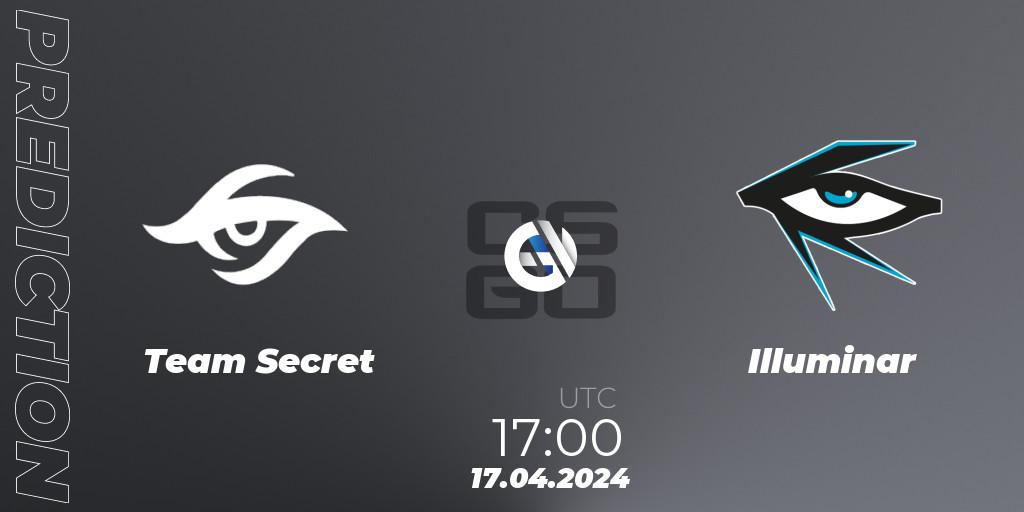 Team Secret - Illuminar: прогноз. 17.04.24, CS2 (CS:GO), CCT Season 2 Europe Series 1 Closed Qualifier