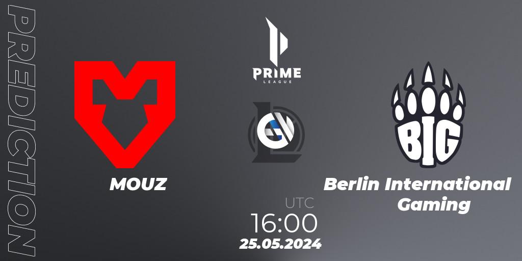 MOUZ - Berlin International Gaming: прогноз. 25.05.2024 at 16:00, LoL, Prime League Summer 2024