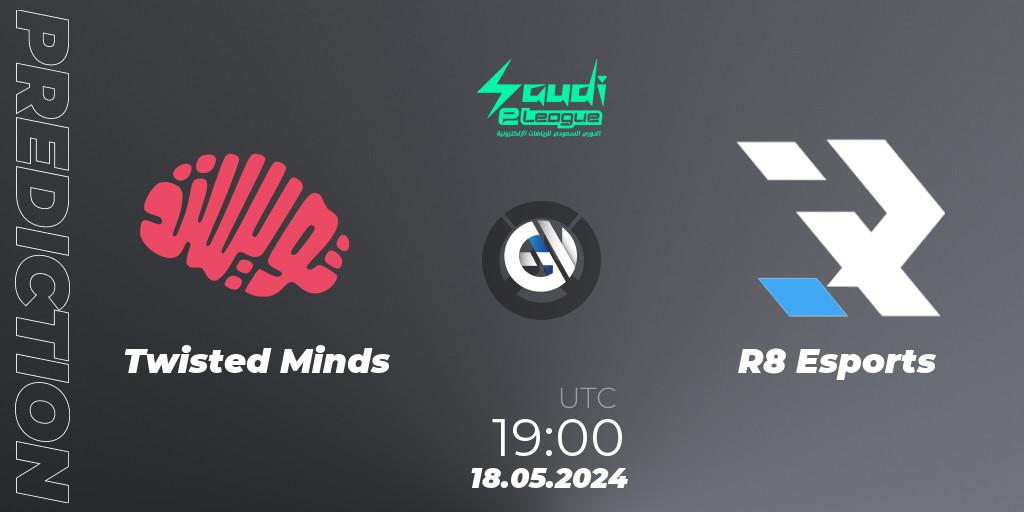 Twisted Minds - R8 Esports: прогноз. 18.05.2024 at 19:00, Overwatch, Saudi eLeague 2024 - Major 2 Phase 1