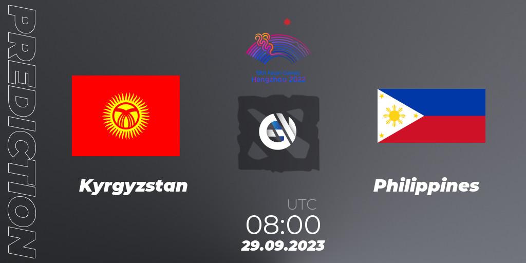 Kyrgyzstan - Philippines: прогноз. 29.09.2023 at 08:40, Dota 2, 2022 Asian Games