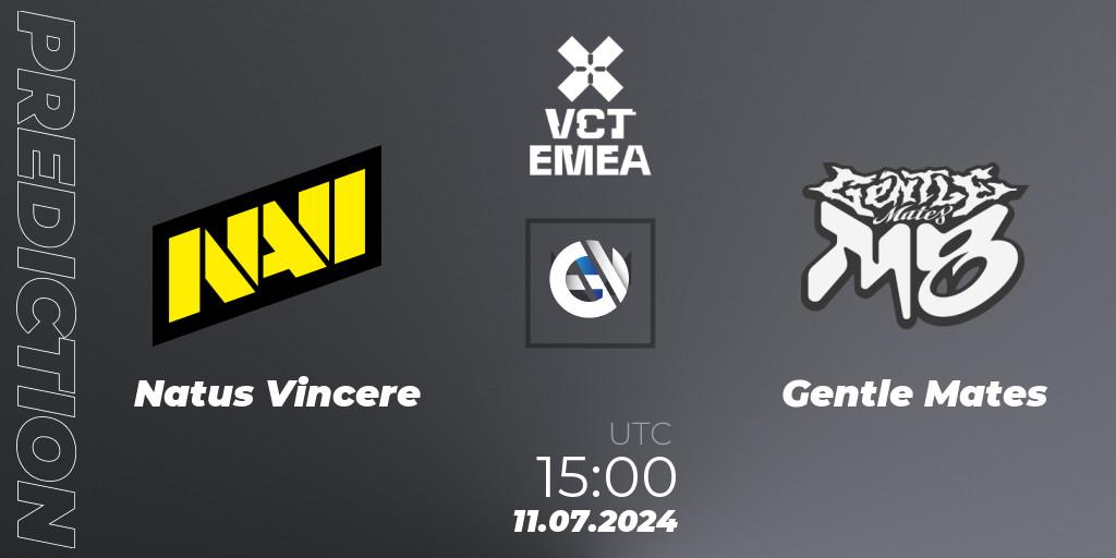 Natus Vincere - Gentle Mates: прогноз. 11.07.2024 at 16:00, VALORANT, VALORANT Champions Tour 2024: EMEA League - Stage 2 - Group Stage