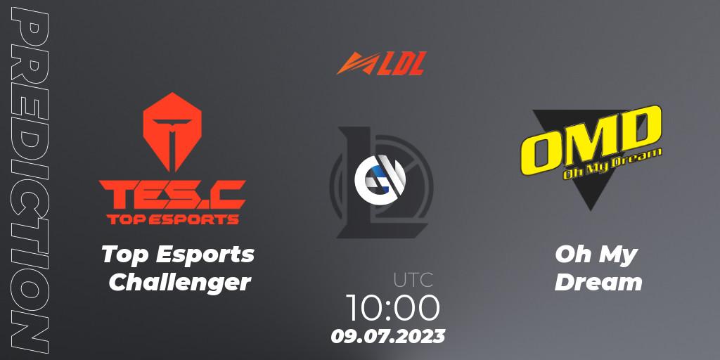 Top Esports Challenger - Oh My Dream: прогноз. 09.07.2023 at 11:00, LoL, LDL 2023 - Regular Season - Stage 3