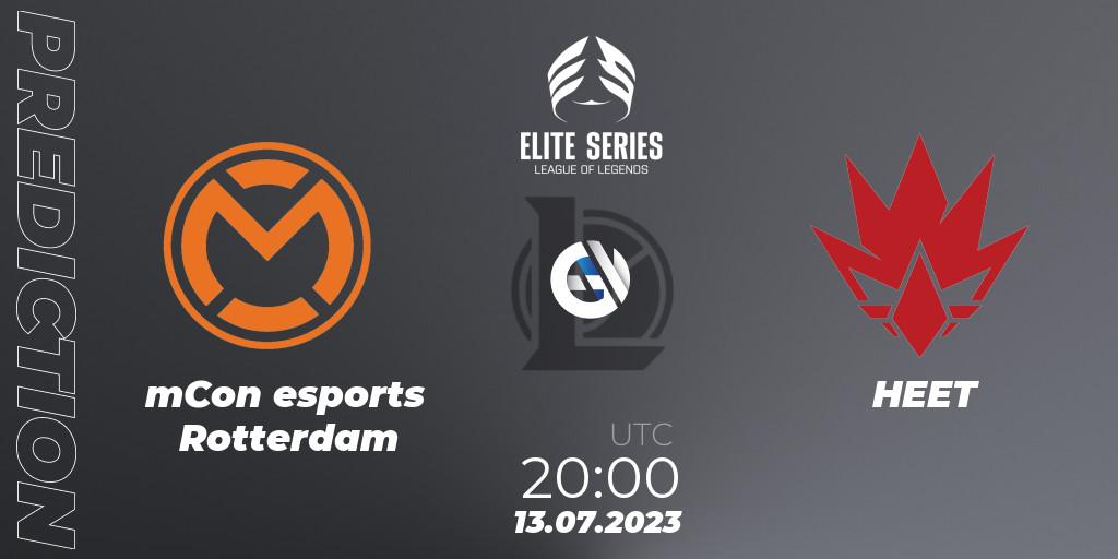 mCon esports Rotterdam - HEET: прогноз. 13.07.23, LoL, Elite Series Summer 2023