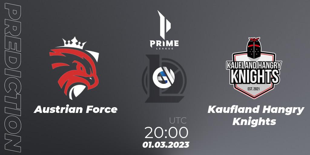 Austrian Force - Kaufland Hangry Knights: прогноз. 01.03.23, LoL, Prime League 2nd Division Spring 2023 - Group Stage