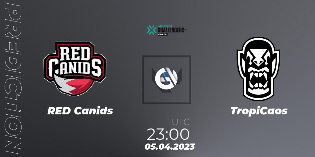 RED Canids - TropiCaos: прогноз. 05.04.2023 at 23:00, VALORANT, VALORANT Challengers 2023: Brazil Split 2