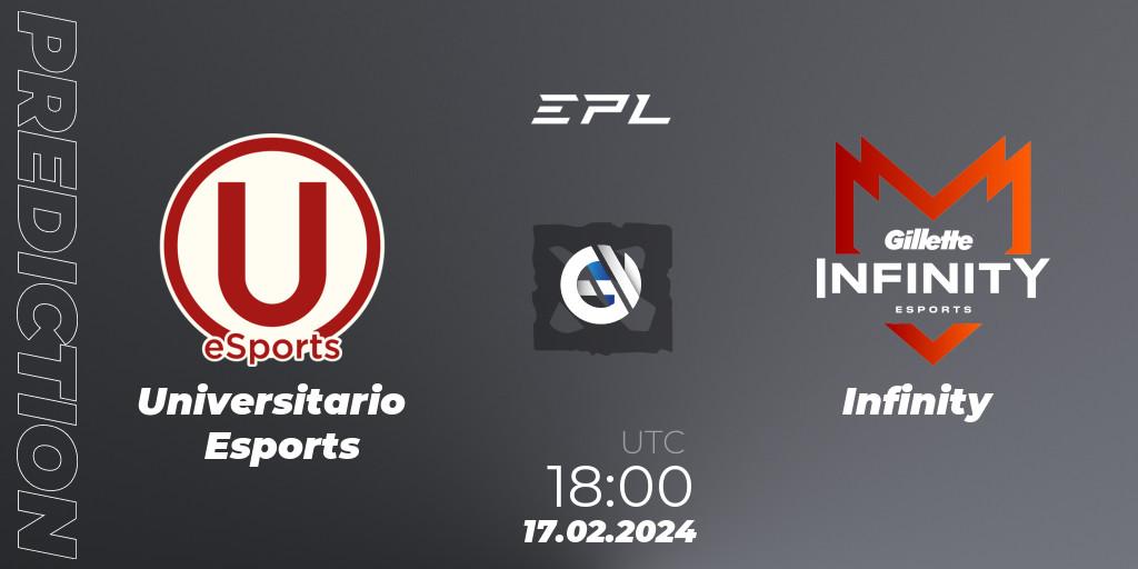 Universitario Esports - Infinity: прогноз. 17.02.24, Dota 2, European Pro League World Series America Season 9