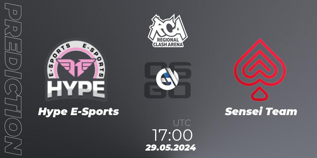 Hype E-Sports - Sensei Team: прогноз. 29.05.2024 at 17:00, Counter-Strike (CS2), Regional Clash Arena South America: Closed Qualifier