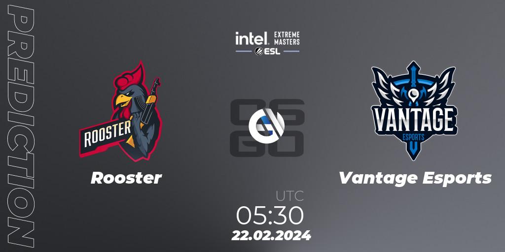 Rooster - Vantage Esports: прогноз. 22.02.24, CS2 (CS:GO), Intel Extreme Masters Dallas 2024: Oceanic Closed Qualifier
