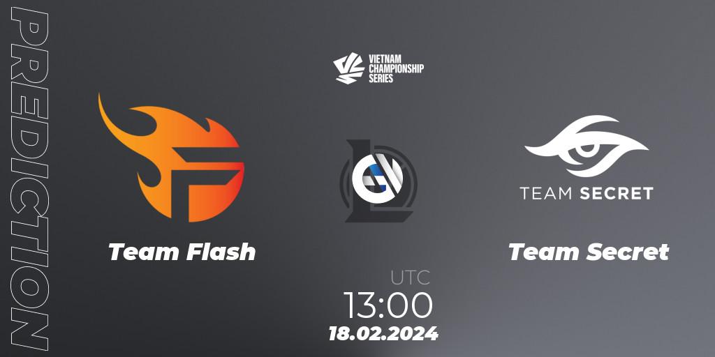 Team Flash - Team Secret: прогноз. 18.02.2024 at 13:00, LoL, VCS Dawn 2024 - Group Stage