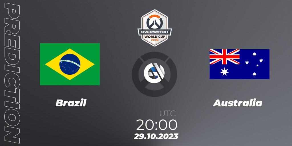Brazil - Australia: прогноз. 29.10.23, Overwatch, Overwatch World Cup 2023