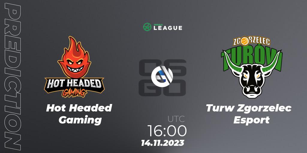 Hot Headed Gaming - Turów Zgorzelec Esport: прогноз. 14.11.2023 at 16:00, Counter-Strike (CS2), ESEA Season 47: Advanced Division - Europe