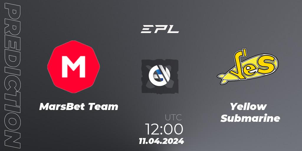 MarsBet Team - Yellow Submarine: прогноз. 11.04.2024 at 13:00, Dota 2, European Pro League Season 17