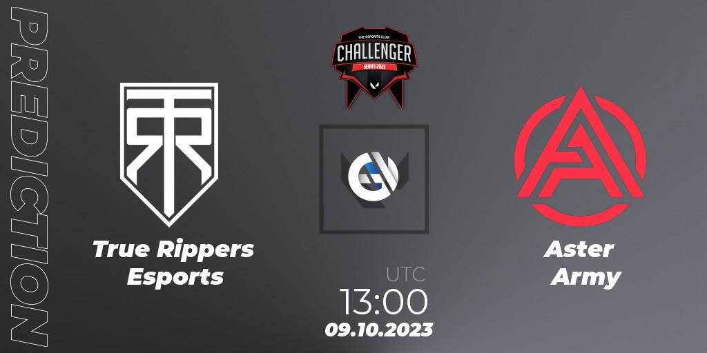 True Rippers Esports - Aster Army: прогноз. 09.10.23, VALORANT, TEC Challenger Series 10