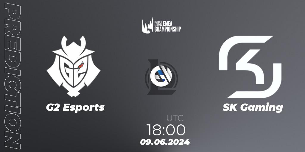 G2 Esports - SK Gaming: прогноз. 09.06.2024 at 18:00, LoL, LEC Summer 2024 - Regular Season