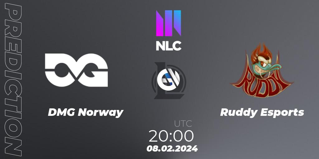 DMG Norway - Ruddy Esports: прогноз. 08.02.2024 at 20:00, LoL, NLC 1st Division Spring 2024
