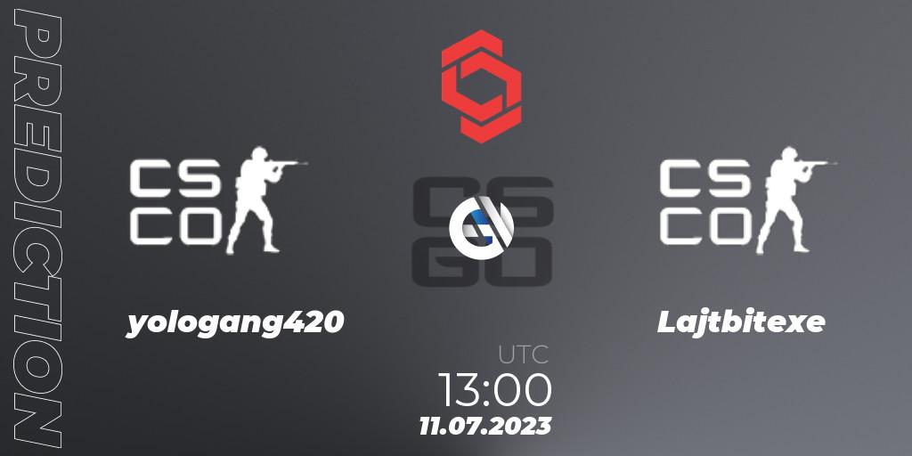 yologang420 - Lajtbitexe: прогноз. 11.07.2023 at 13:00, Counter-Strike (CS2), CCT Central Europe Series #7: Open Qualifier