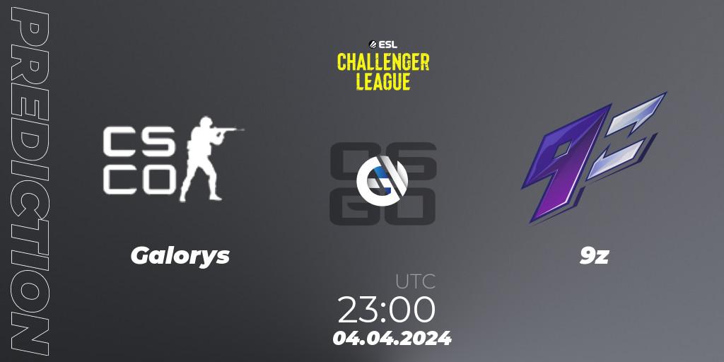 Galorys - 9z: прогноз. 04.04.24, CS2 (CS:GO), ESL Challenger League Season 47: South America