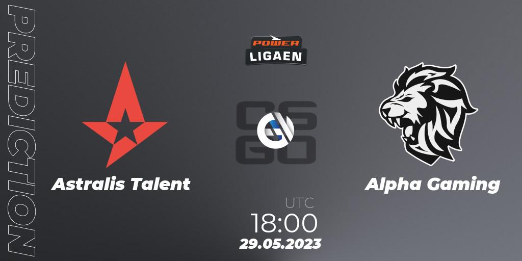 Astralis Talent - Alpha Gaming: прогноз. 30.05.23, CS2 (CS:GO), Dust2.dk Ligaen Season 23