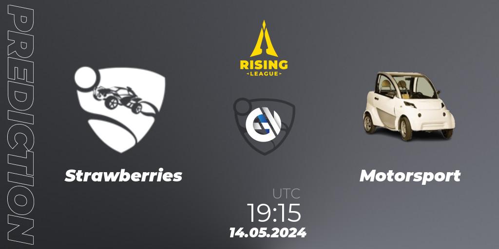 Strawberries - Motorsport: прогноз. 14.05.2024 at 19:25, Rocket League, Rising League 2024 — Split 1 — Main Event