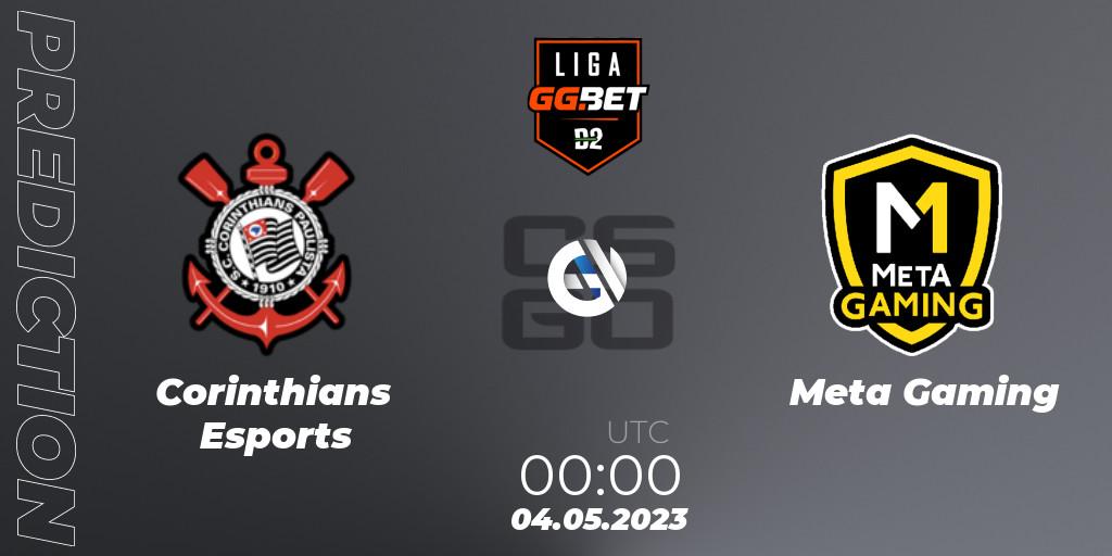Corinthians Esports - Meta Gaming Brasil: прогноз. 04.05.2023 at 00:00, Counter-Strike (CS2), Dust2 Brasil Liga Season 1