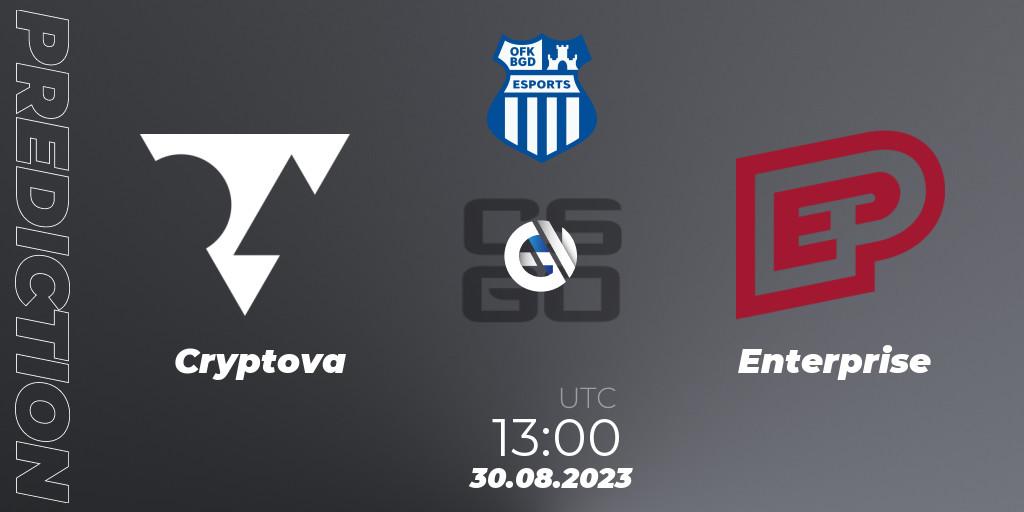 Cryptova - Enterprise: прогноз. 30.08.23, CS2 (CS:GO), OFK BGD Esports Series #1: Balkan Closed Qualifier