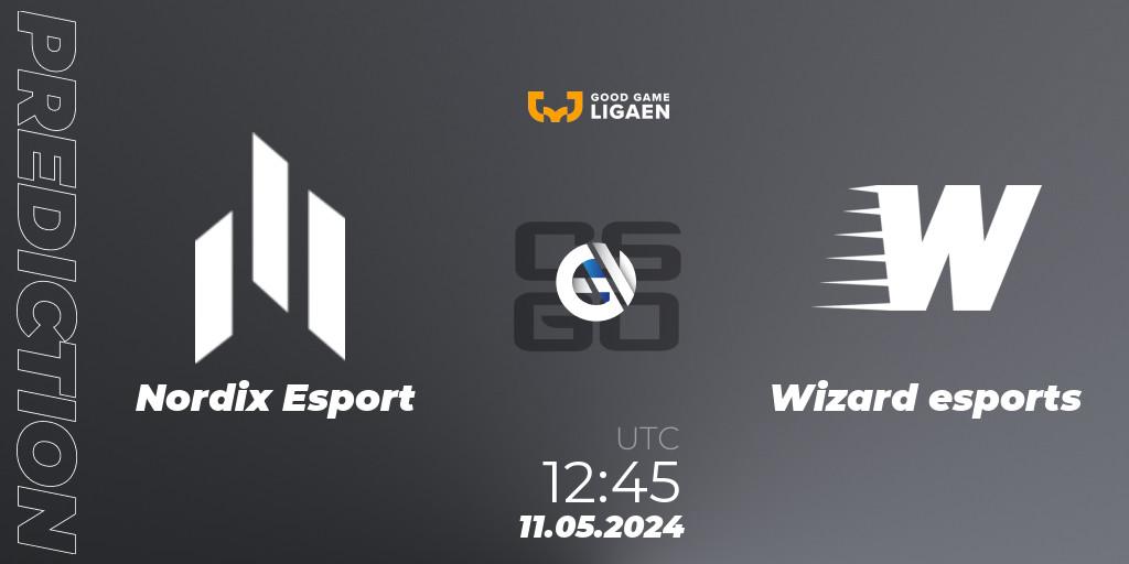 Nordix Esport - Wizard esports: прогноз. 11.05.2024 at 12:45, Counter-Strike (CS2), Good Game-ligaen Spring 2024