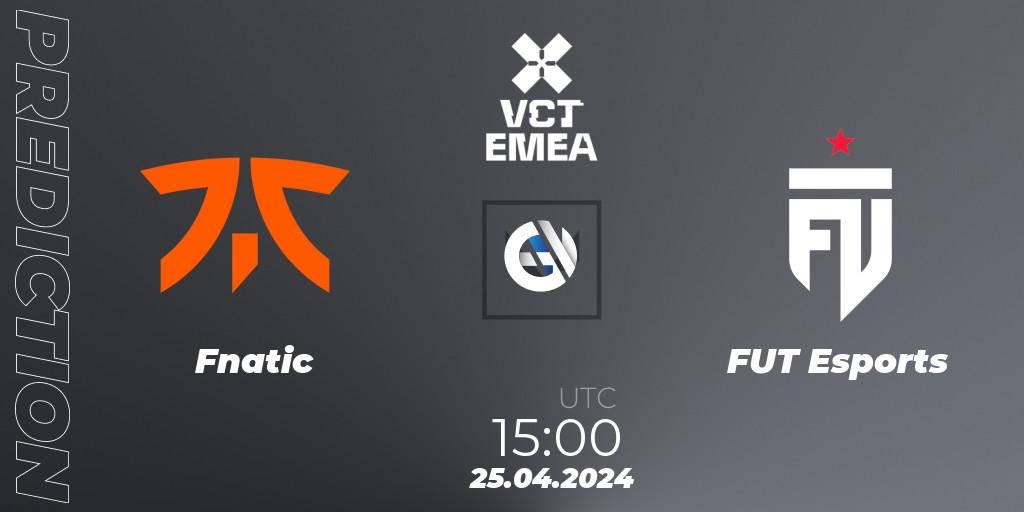 Fnatic - FUT Esports: прогноз. 25.04.2024 at 15:00, VALORANT, VALORANT Champions Tour 2024: EMEA League - Stage 1 - Group Stage