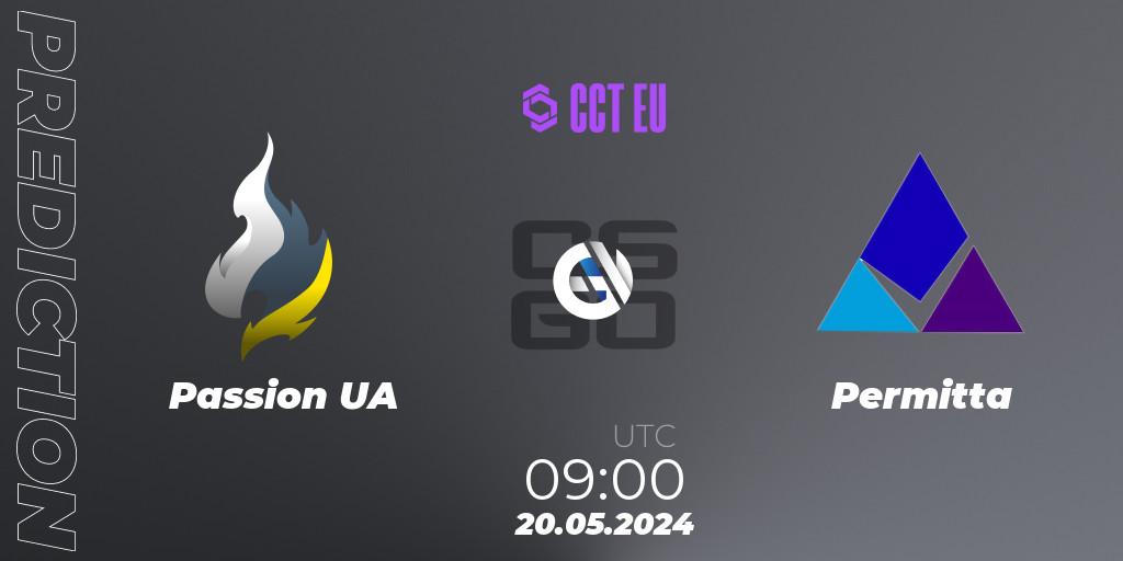 Passion UA - Permitta: прогноз. 20.05.2024 at 09:00, Counter-Strike (CS2), CCT Season 2 Europe Series 4