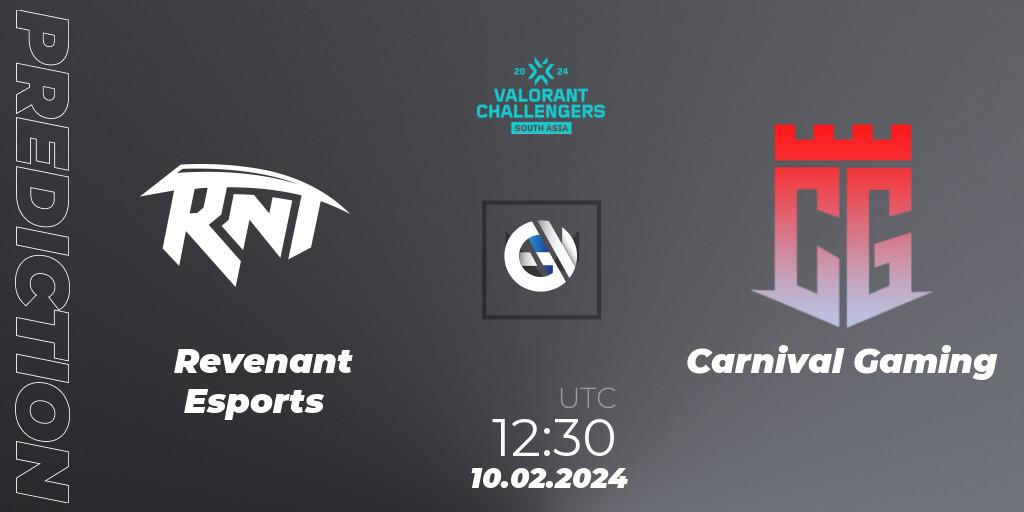 Revenant Esports - Carnival Gaming: прогноз. 10.02.24, VALORANT, VALORANT Challengers 2024: South Asia Split 1 - Cup 1