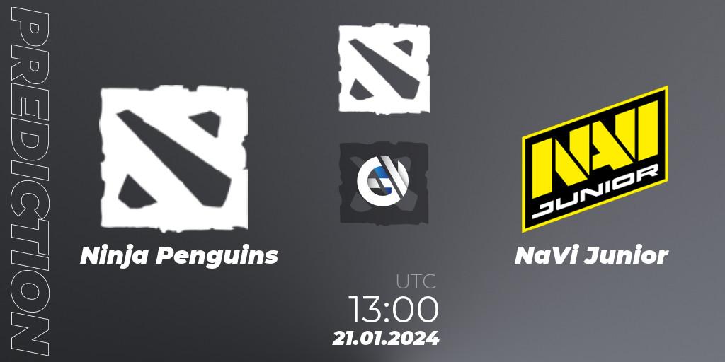 Ninja Penguins - NaVi Junior: прогноз. 21.01.2024 at 13:01, Dota 2, European Pro League Season 16