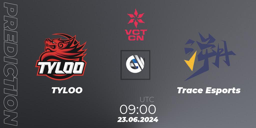 TYLOO - Trace Esports: прогноз. 23.06.2024 at 09:00, VALORANT, VALORANT Champions Tour China 2024: Stage 2 - Group Stage