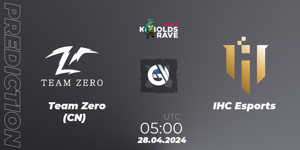 Team Zero (CN) - IHC Esports: прогноз. 28.04.2024 at 05:20, Dota 2, Cringe Station Kobolds Rave 2