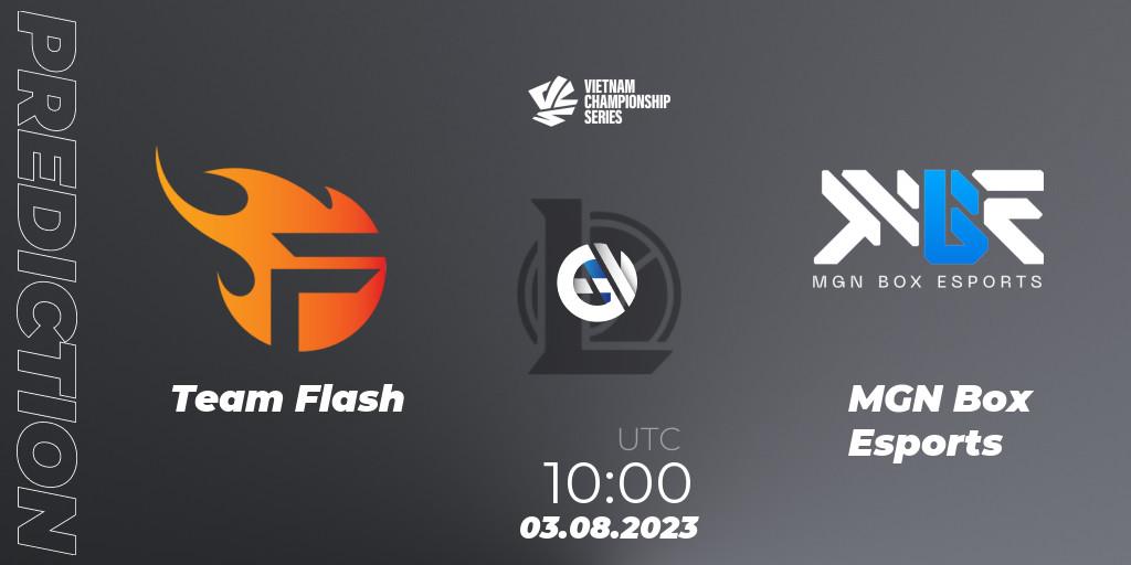 Team Flash - MGN Box Esports: прогноз. 05.08.2023 at 10:00, LoL, VCS Dusk 2023