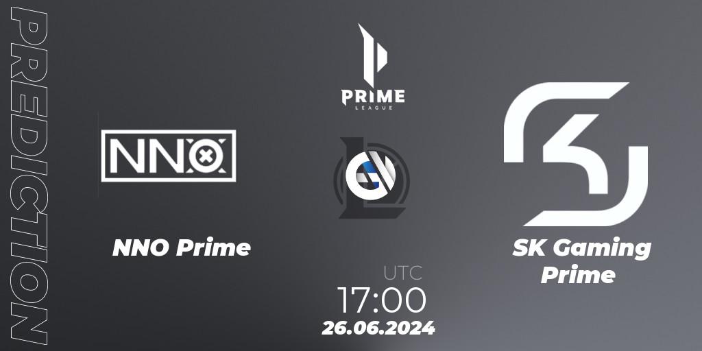 NNO Prime - SK Gaming Prime: прогноз. 26.06.2024 at 17:00, LoL, Prime League Summer 2024