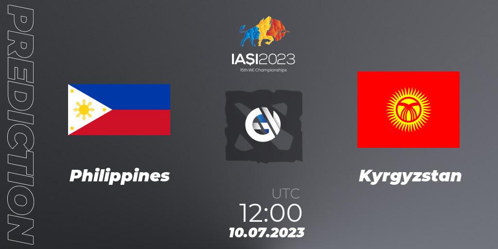 Philippines - Kyrgyzstan: прогноз. 10.07.2023 at 13:00, Dota 2, Gamers8 IESF Asian Championship 2023