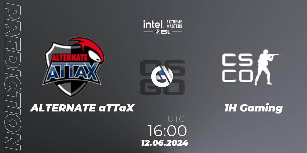 ALTERNATE aTTaX - 1H Gaming: прогноз. 12.06.2024 at 16:00, Counter-Strike (CS2), Intel Extreme Masters Cologne 2024: German Open Qualifier
