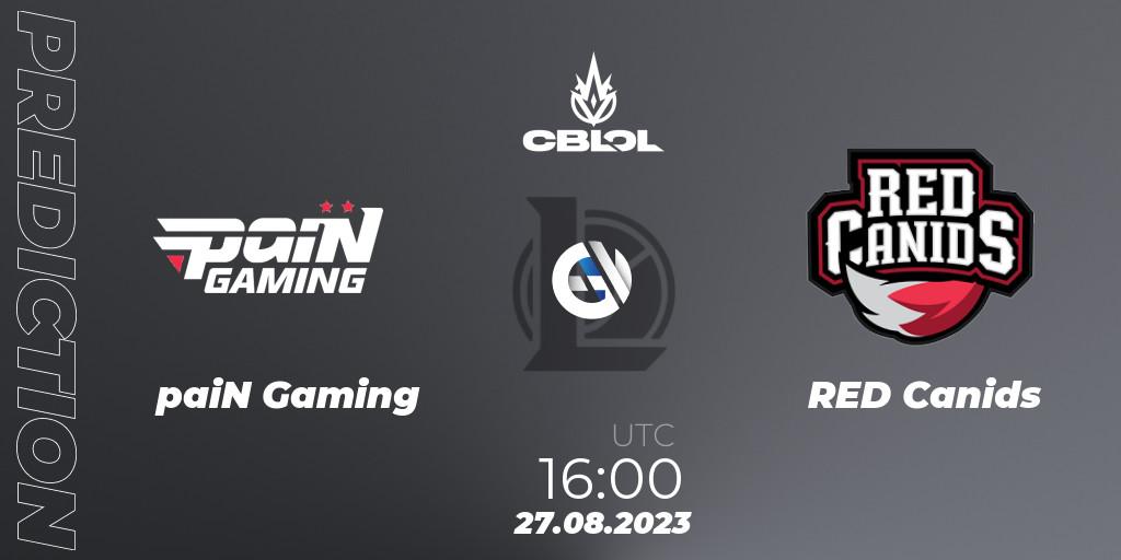 paiN Gaming - RED Canids: прогноз. 27.08.2023 at 16:00, LoL, CBLOL Split 2 2023 - Playoffs