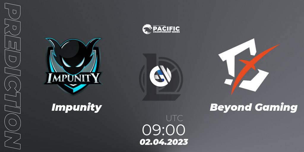 Impunity - Beyond Gaming: прогноз. 02.04.23, LoL, PCS Spring 2023 - Playoffs